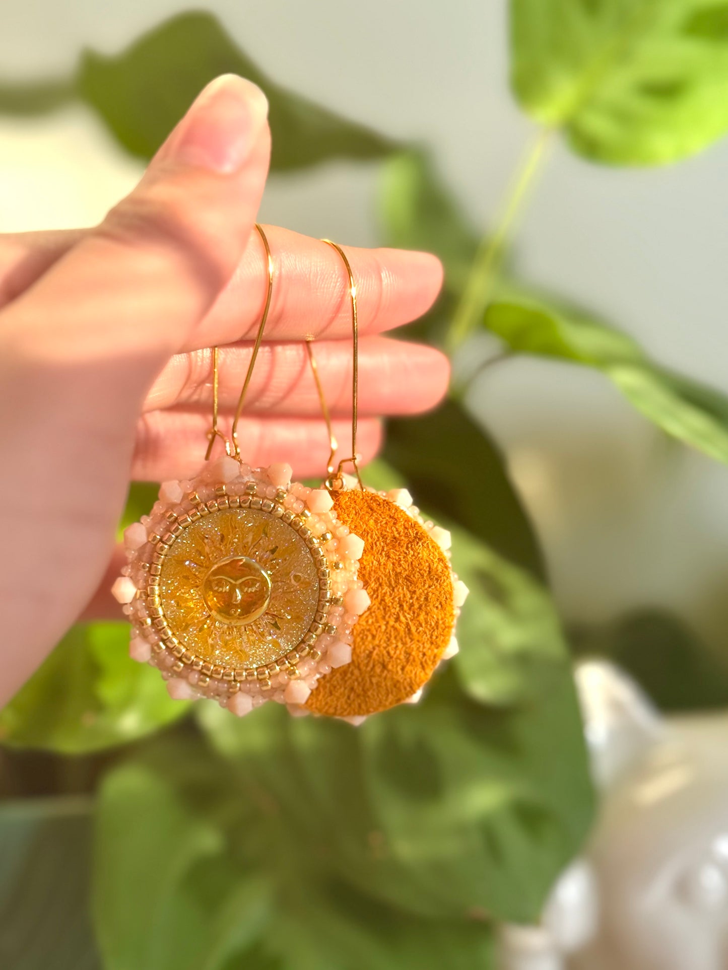 Sunkissed gold earrings
