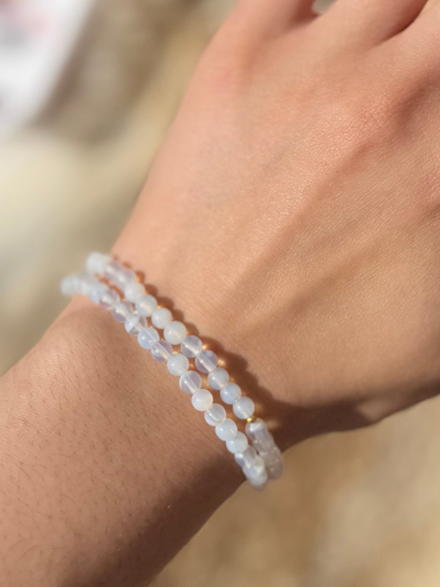 Opalite 7” dainty bracelet