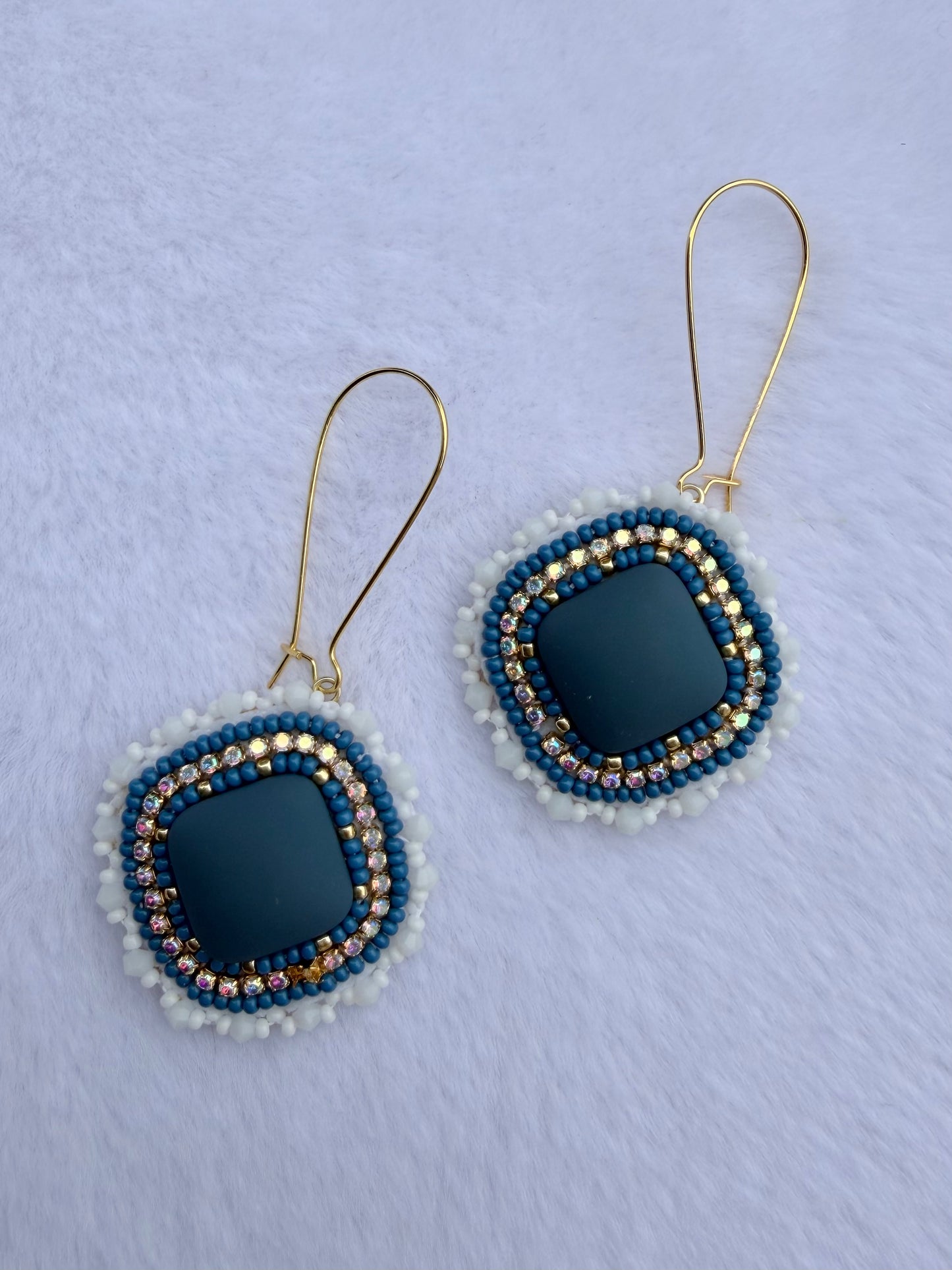 Navy blue earrings