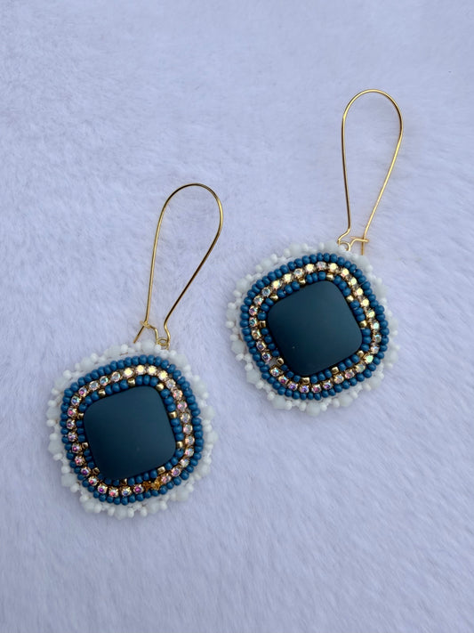 Navy blue earrings